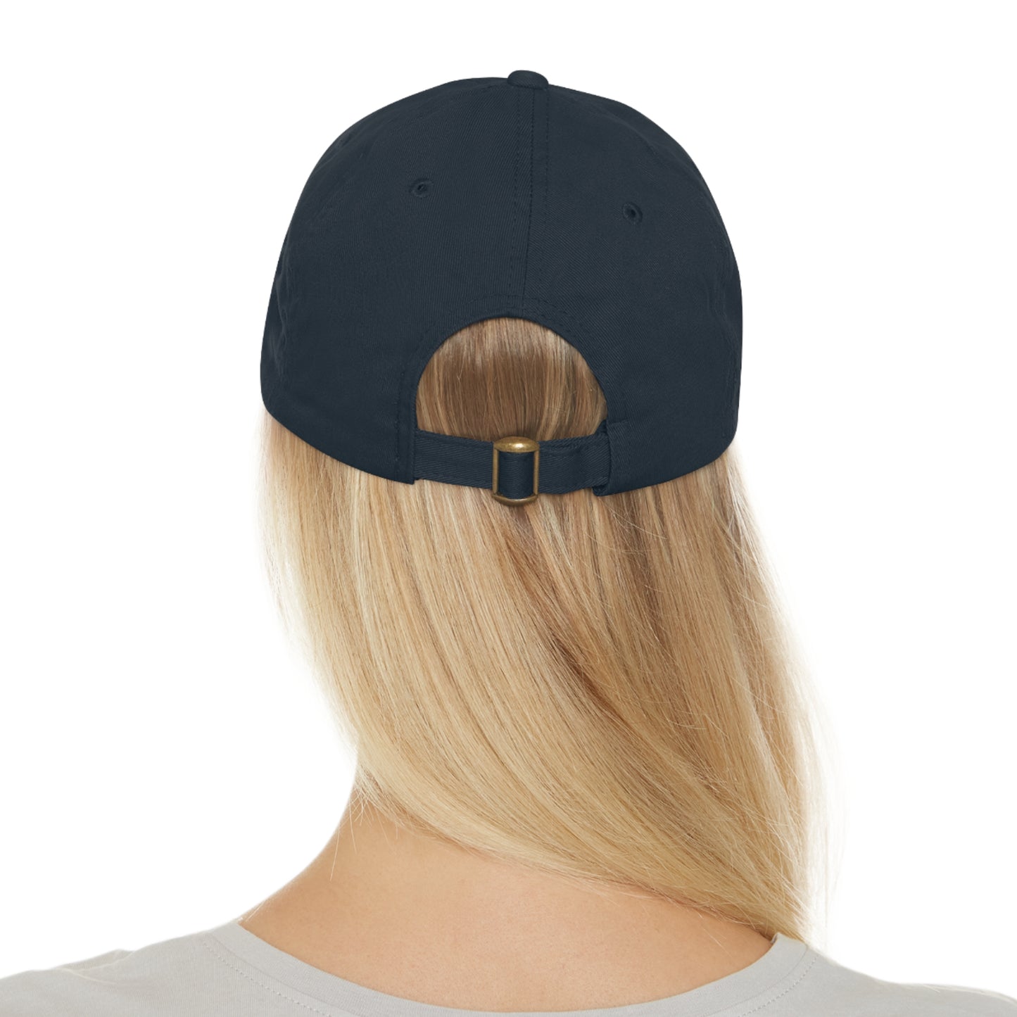 Mom Hat with Leather Patch