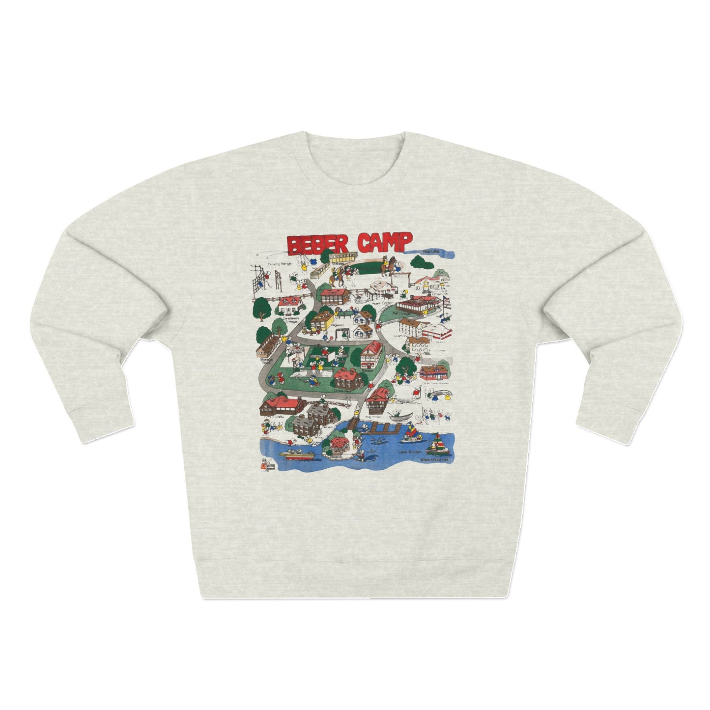 90's Beber Map Crewneck