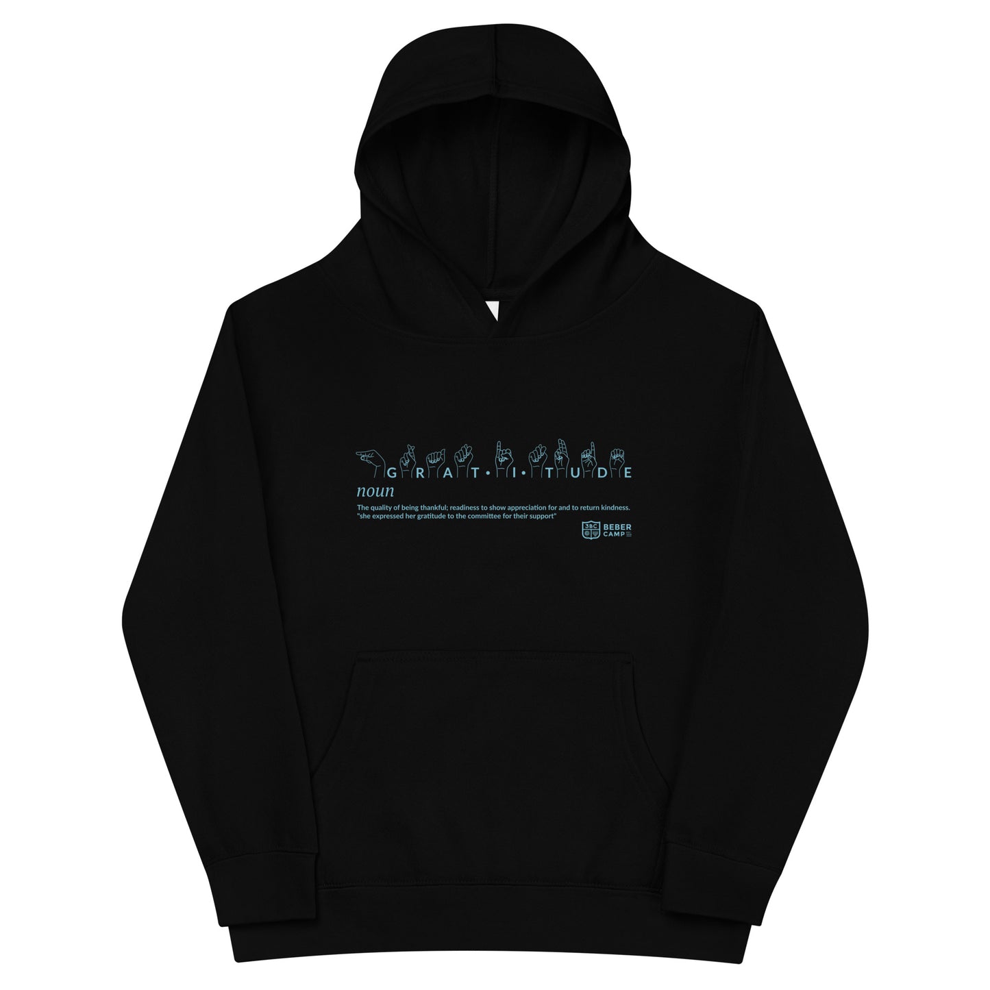 Gratitude ASL Youth Fleece Hoodie