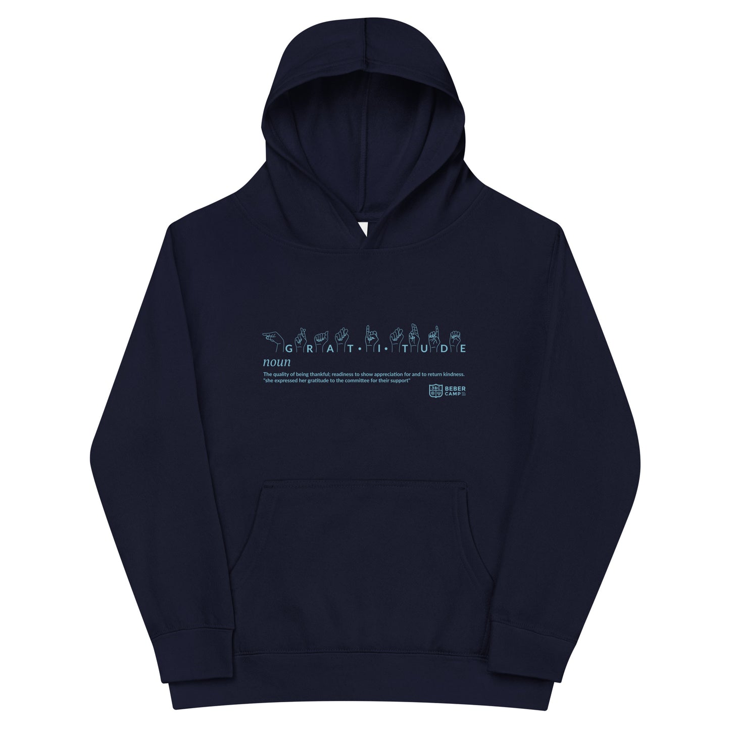 Gratitude ASL Youth Fleece Hoodie