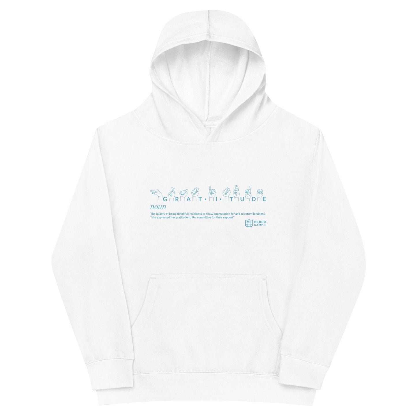 Gratitude ASL Youth Fleece Hoodie