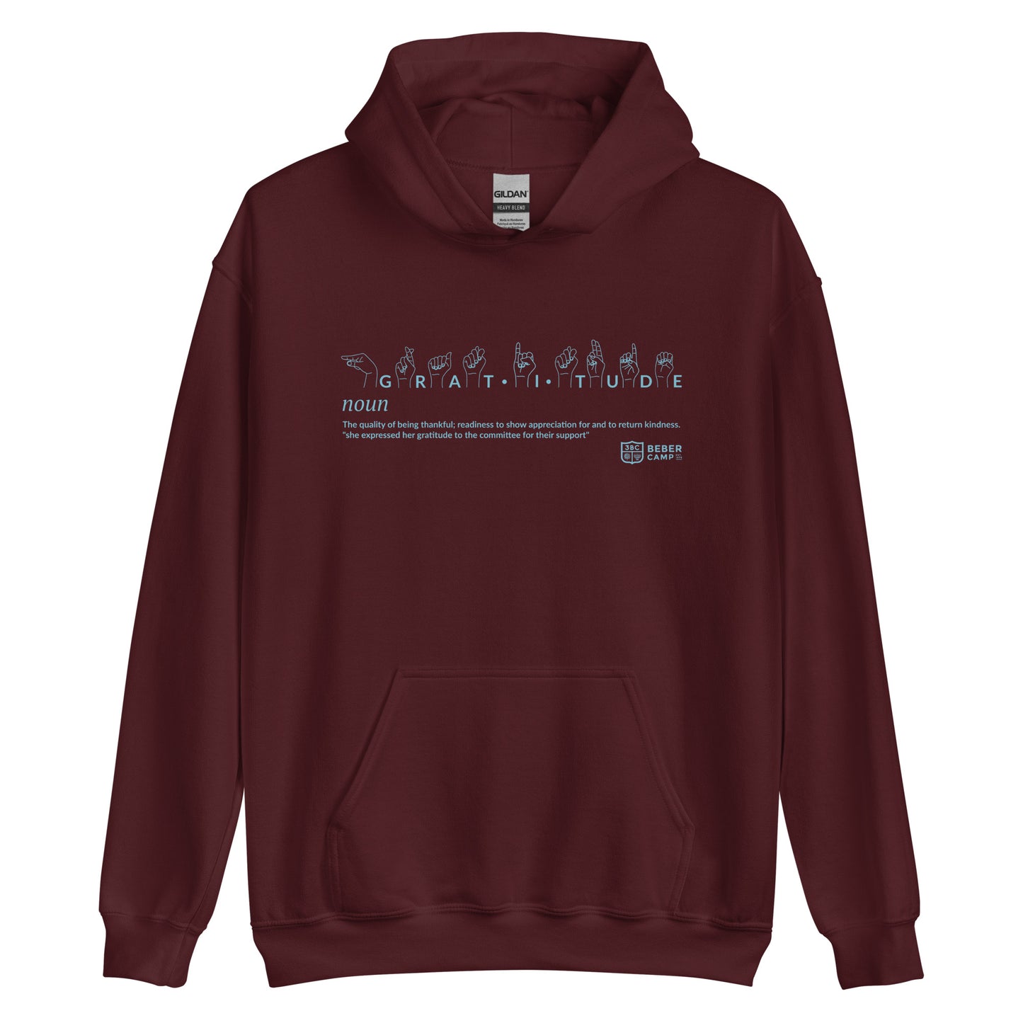 Gratitude ASL Adult Unisex Hoodie