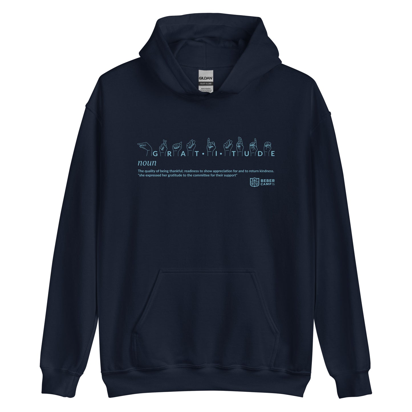 Gratitude ASL Adult Unisex Hoodie