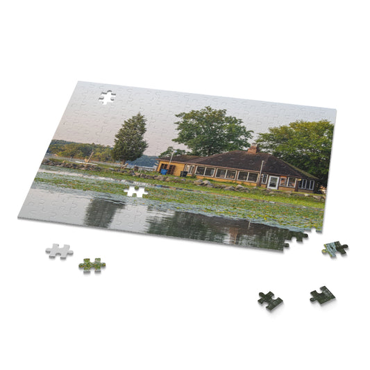 Gazebo on Beulah at Sunset Puzzle (252-Piece)