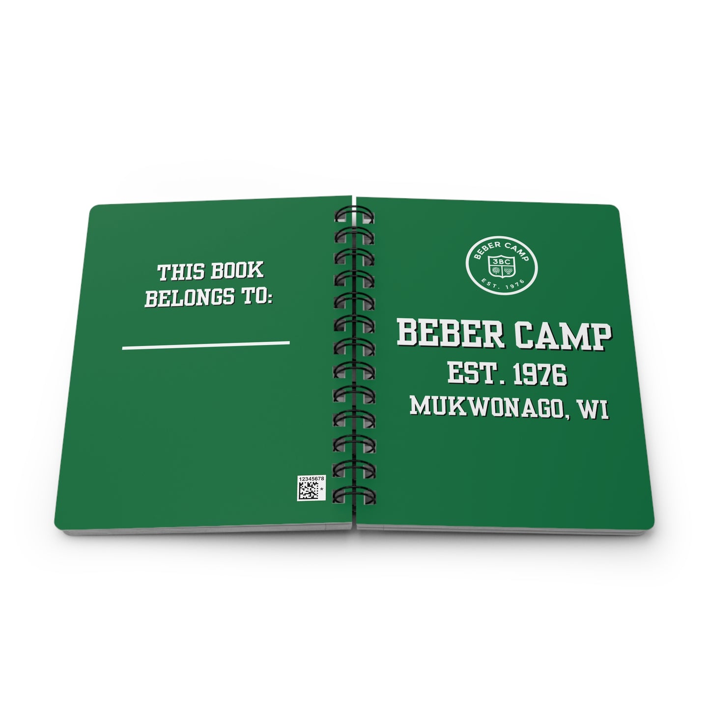 Beber Green - Spiral Bound Journal